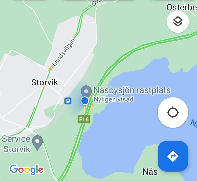 Karta Näsbysjöns rastplats